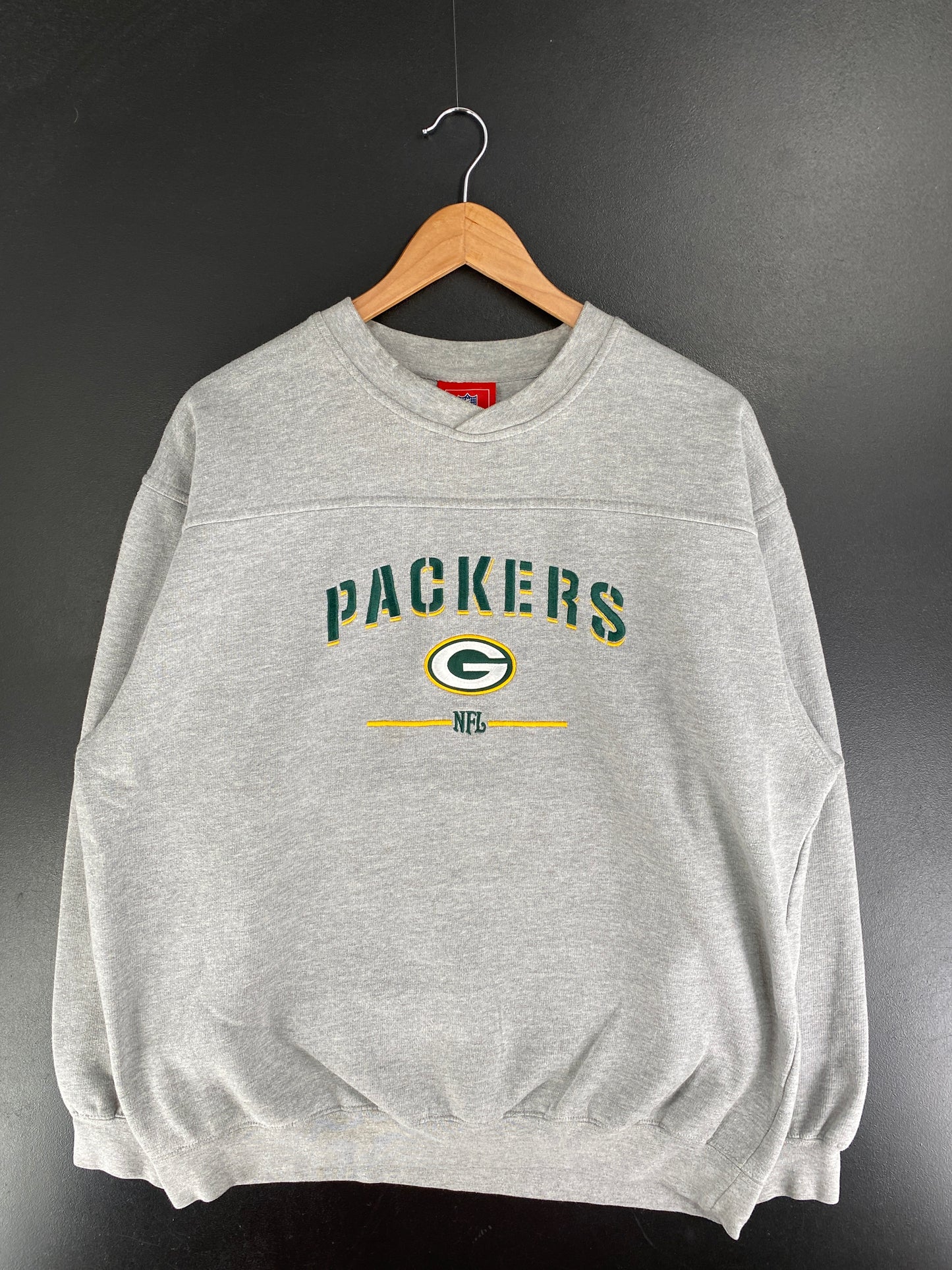 00’ GREEN BAY PACKERS Size Approx.L NFL Sweat-Shirt / F6858S