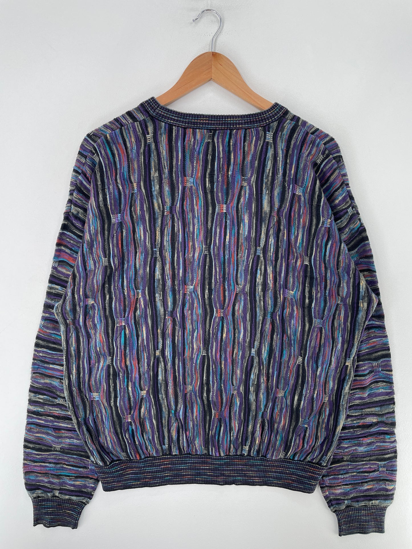 Vintage 3D COOGI-Style Size XXL Acrylic Knit Sweater / F7870K