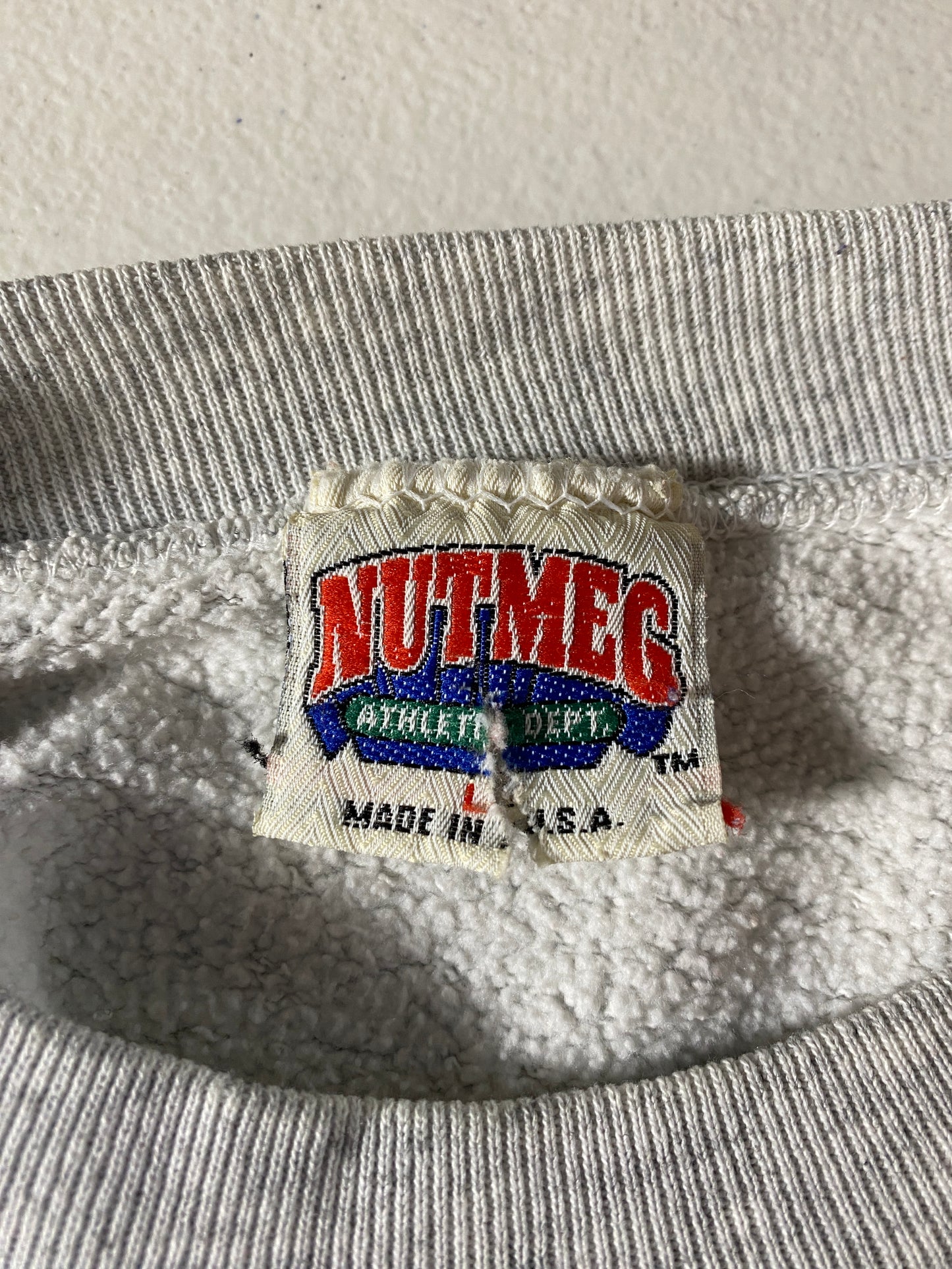 1990 UNIVERSITY OF MICHIGAN Made in USA Size L Vintage College Sweat-Shirt / F6909S