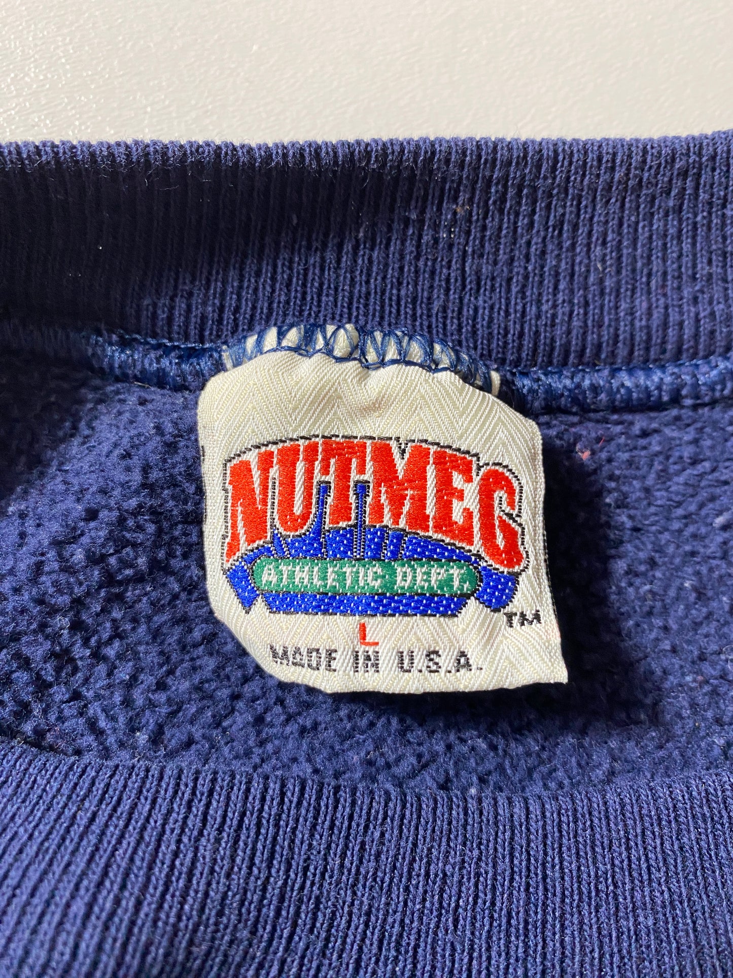 1990 UNIVERSITY OF MICHIGAN Made in USA Size L Vintage College Sweat-Shirt / F6907S