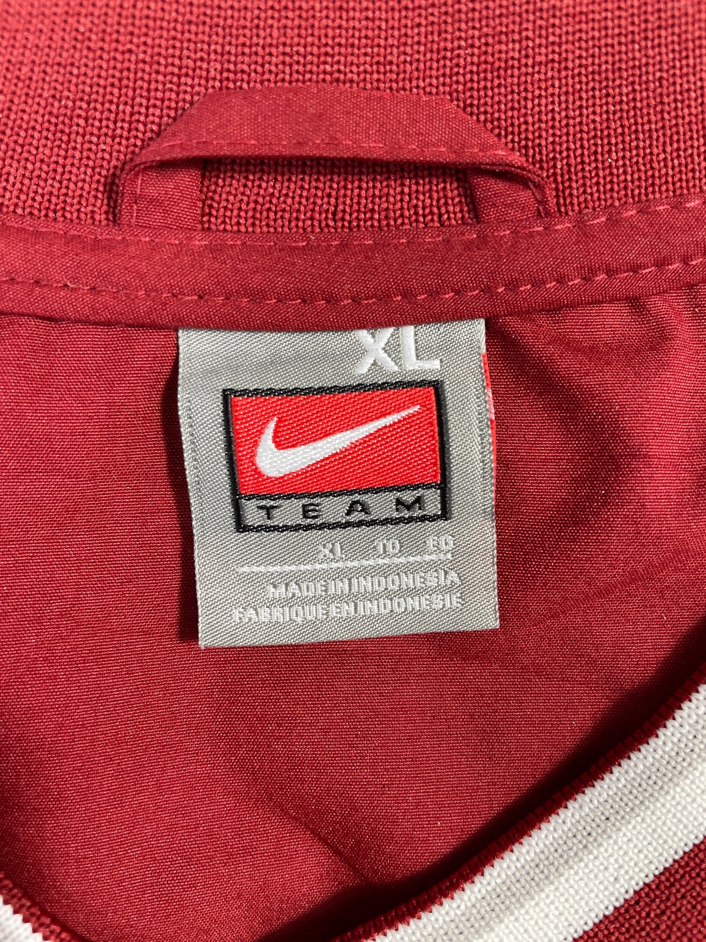 00' NIKE x UNIVERSITY OF OKLAHOMA Size XL Vintage College Nylon Jacket / G4407N