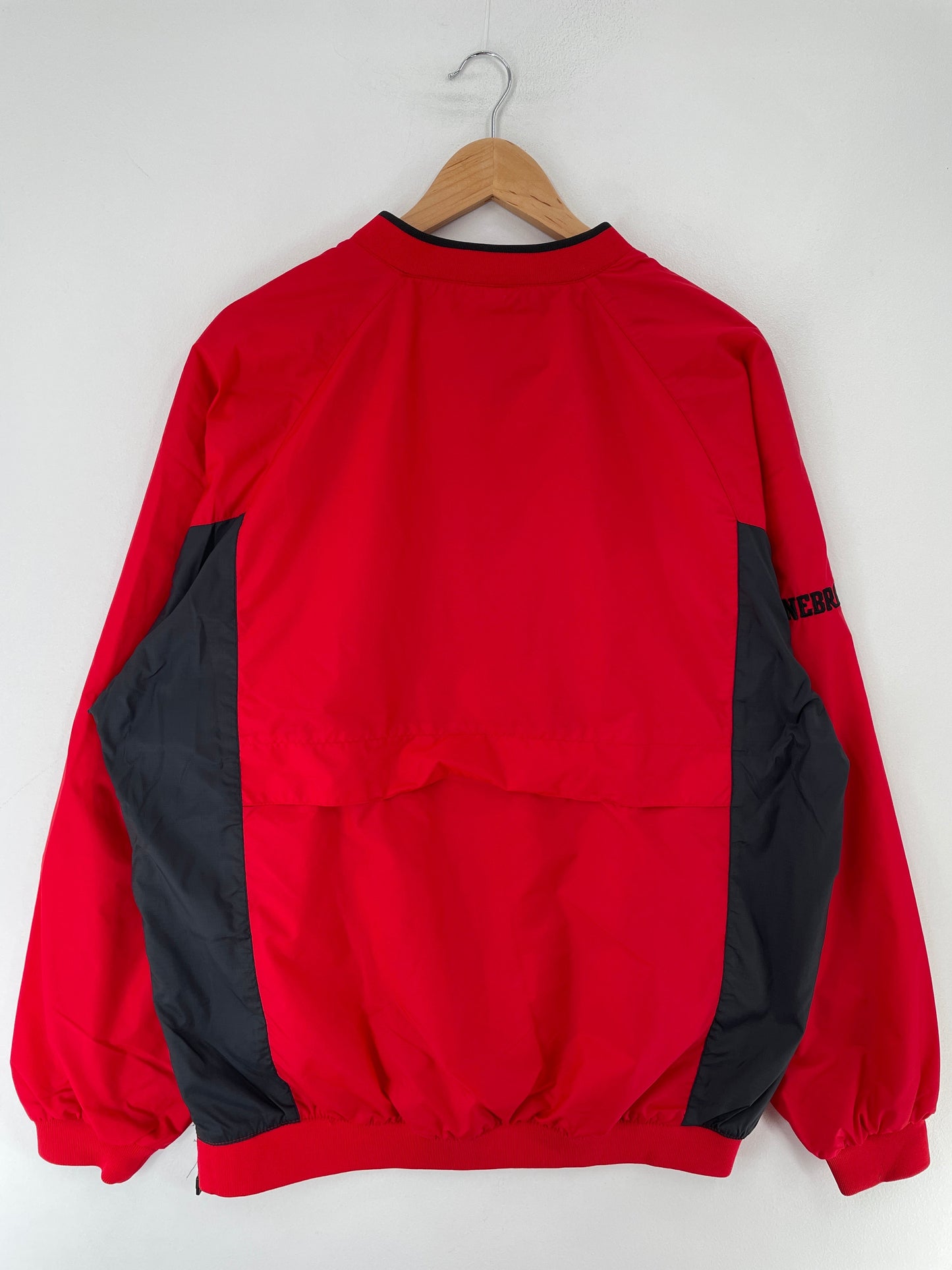 00' NIKE x NEBRASKA HUSKERS Size M Vintage College Nylon Jacket / F7061N