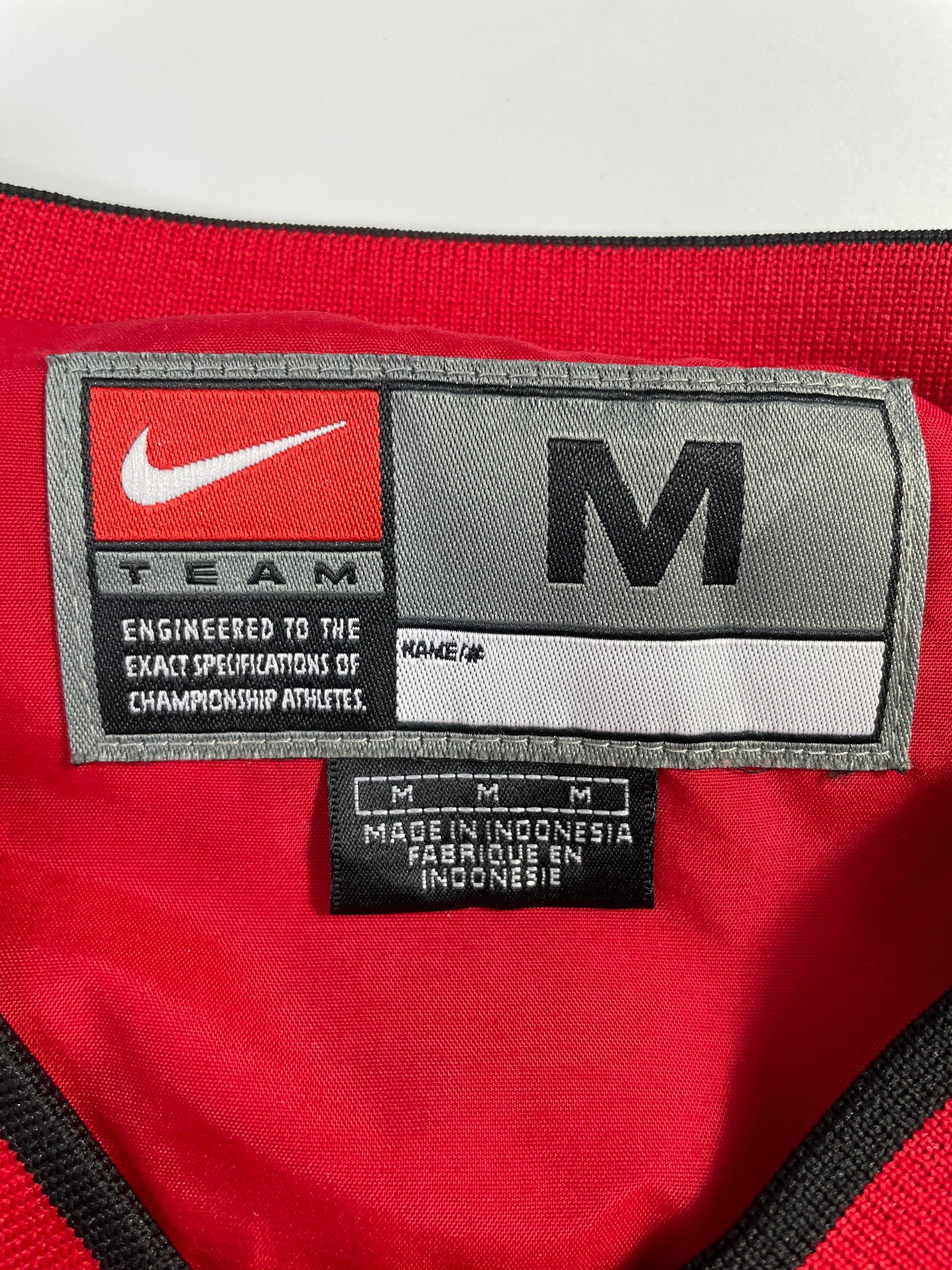 00' NIKE x NEBRASKA HUSKERS Size M Vintage College Nylon Jacket / F7061N