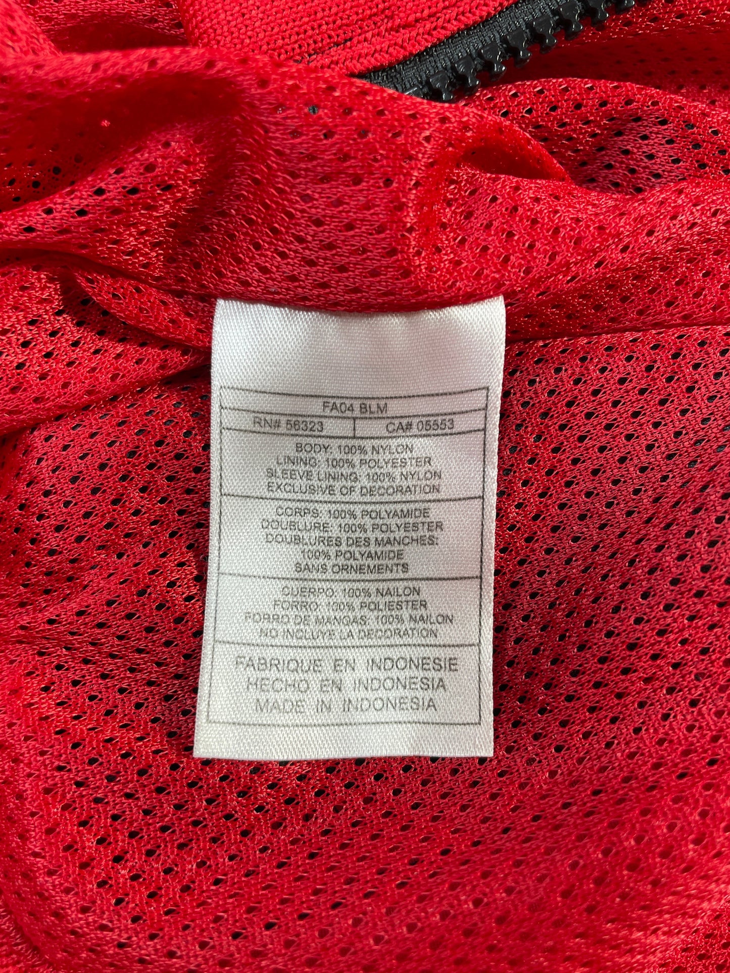 00' NIKE x NEBRASKA HUSKERS Size M Vintage College Nylon Jacket / F7061N