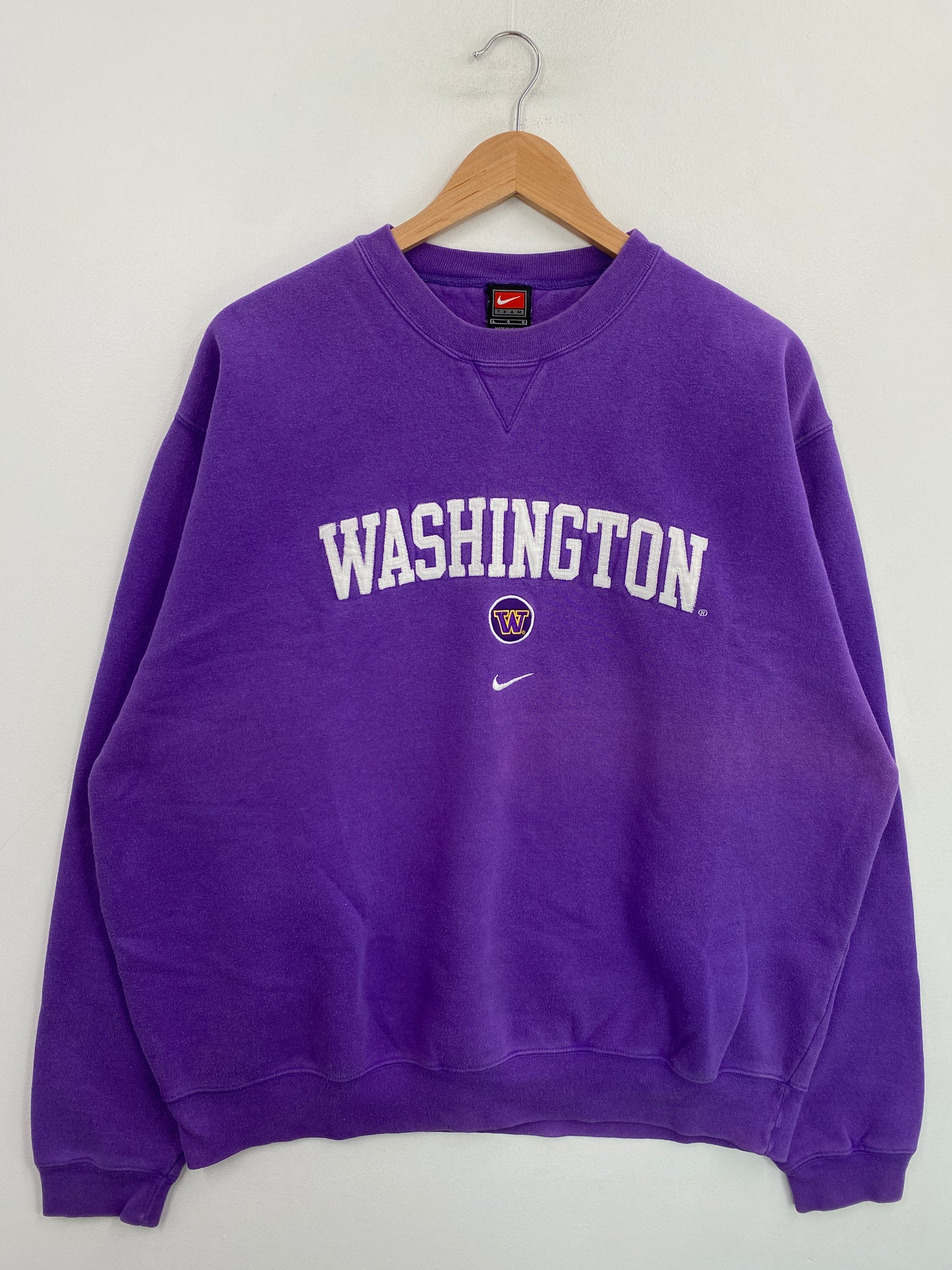 00' NIKE x WASHINGTON Size L Vintage College Sweat-Shirt / G5555S