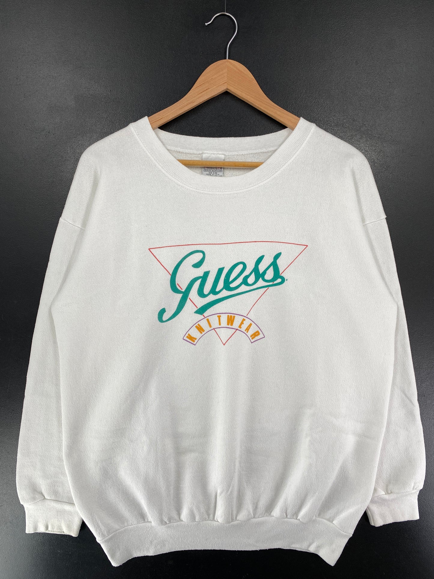 90's GUESS Made in USA Approx. Size L Vintage Sweat-shirt / G5561S