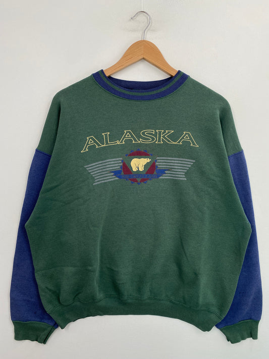 Vintage ALASKA Size No Tag (Approx.XL) Sweat-shirt / G5565S