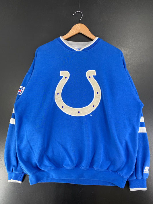 90’s STARTER x INDIANAPOLIS COLTS Size XL Vintage NFL Sweat-Shirt / G3308S