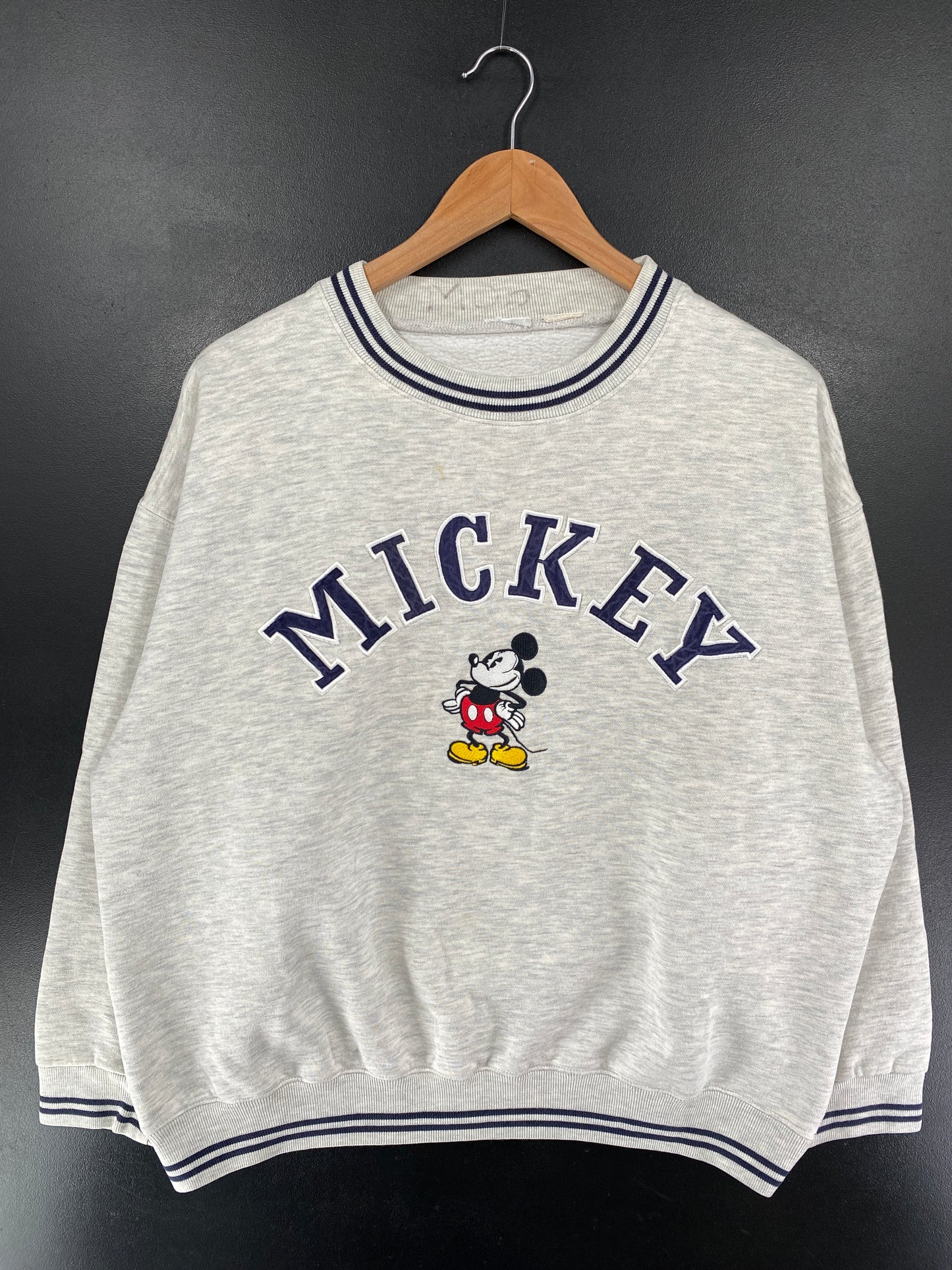 90’s DISNEY MICKEY Size No Tag (Approx. L) Sweat-Shirt / G5610S