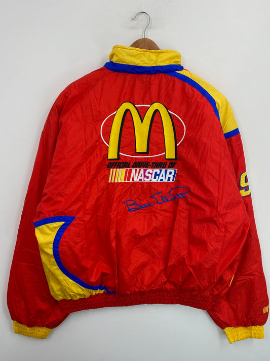 Vintage BILL ELLIOTT x MCDONALD'S Size XL Racing Nylon Jacket / G5618N