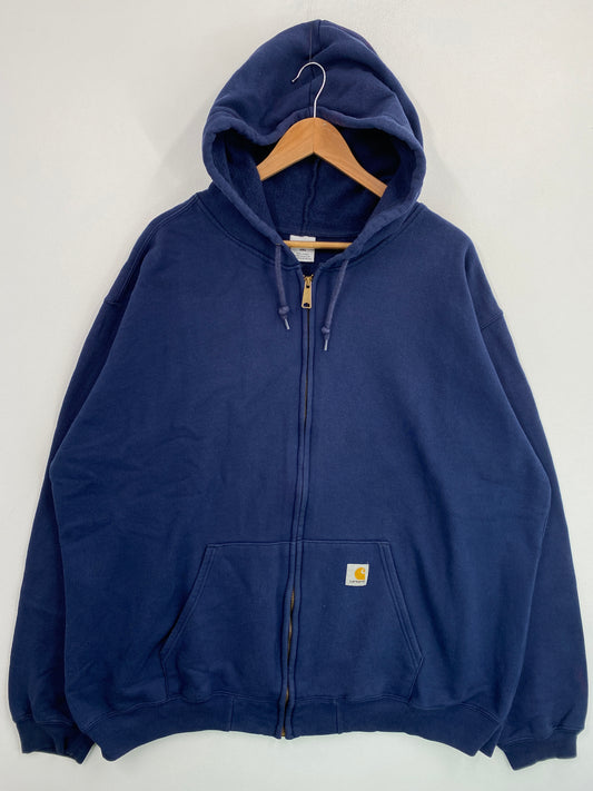 Vintage CARHARRT Size XXL Zip Up Hoodie Sweat Shirt / G5628S