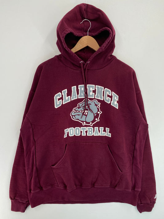 00’ RUSSELL PRO x CLARENCE FOOTBALL Size XL College Hoodie Sweat-shirt / G4355S