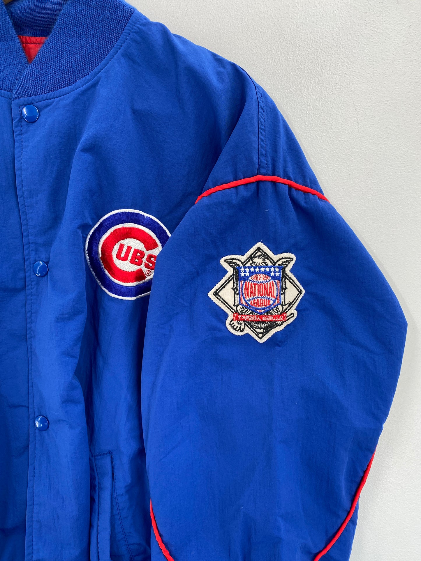 90’s STARTER x CHICAGO CUBS Size XL MLB Button down Nylon Jacket / G4365N