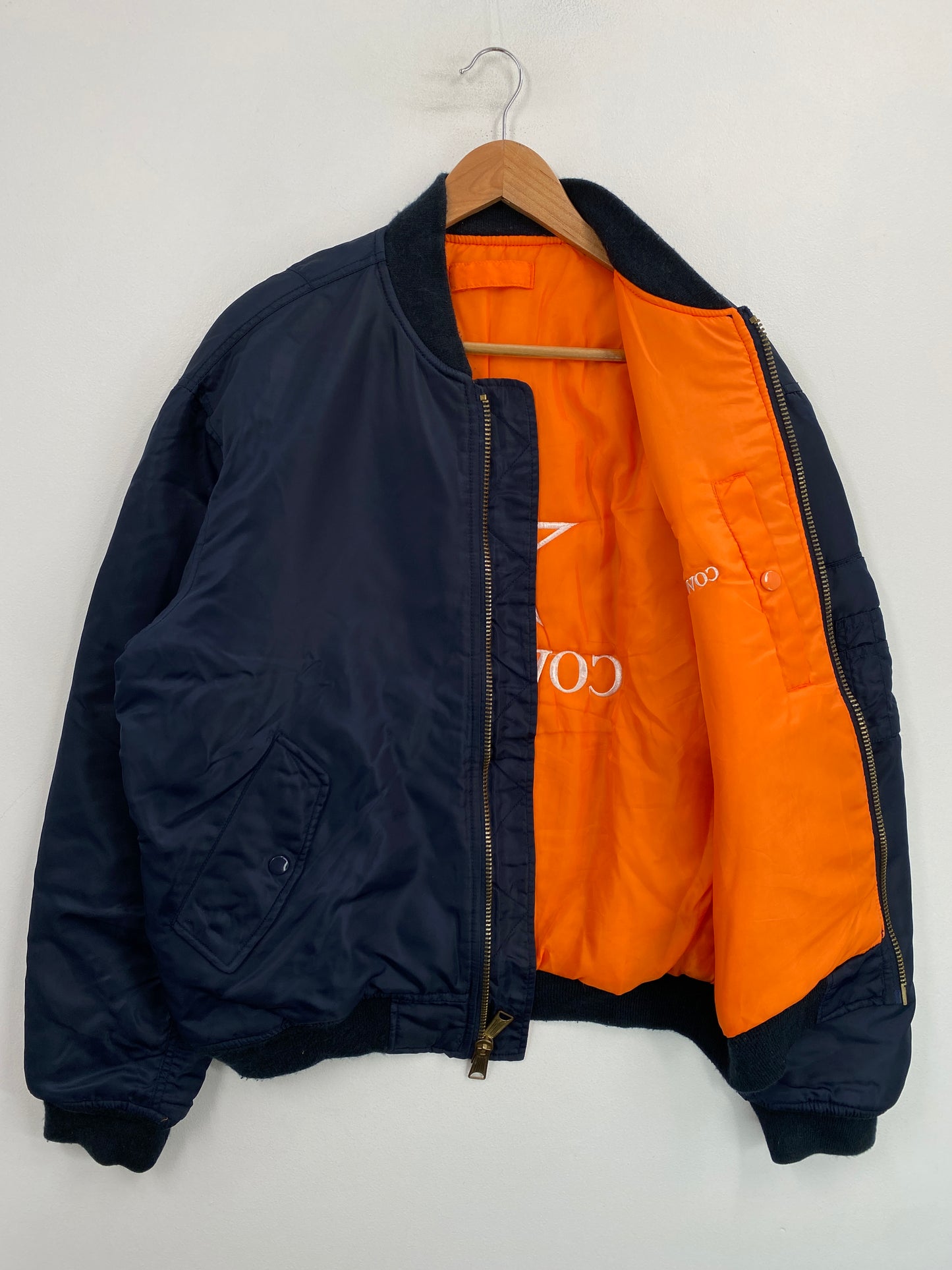 Vintage COWBOYS Size No tag (Approx.L) NFL Nylon MA-1 Jacket / G5771N