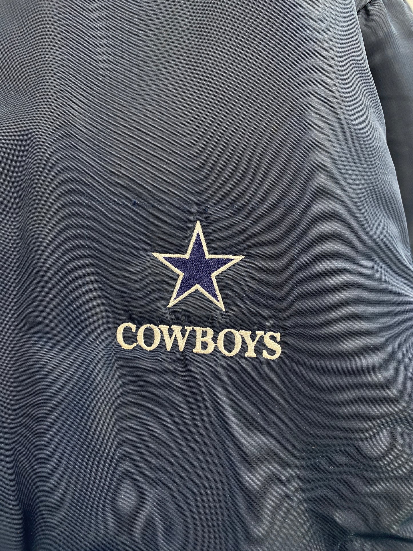 Vintage COWBOYS Size No tag (Approx.L) NFL Nylon MA-1 Jacket / G5771N