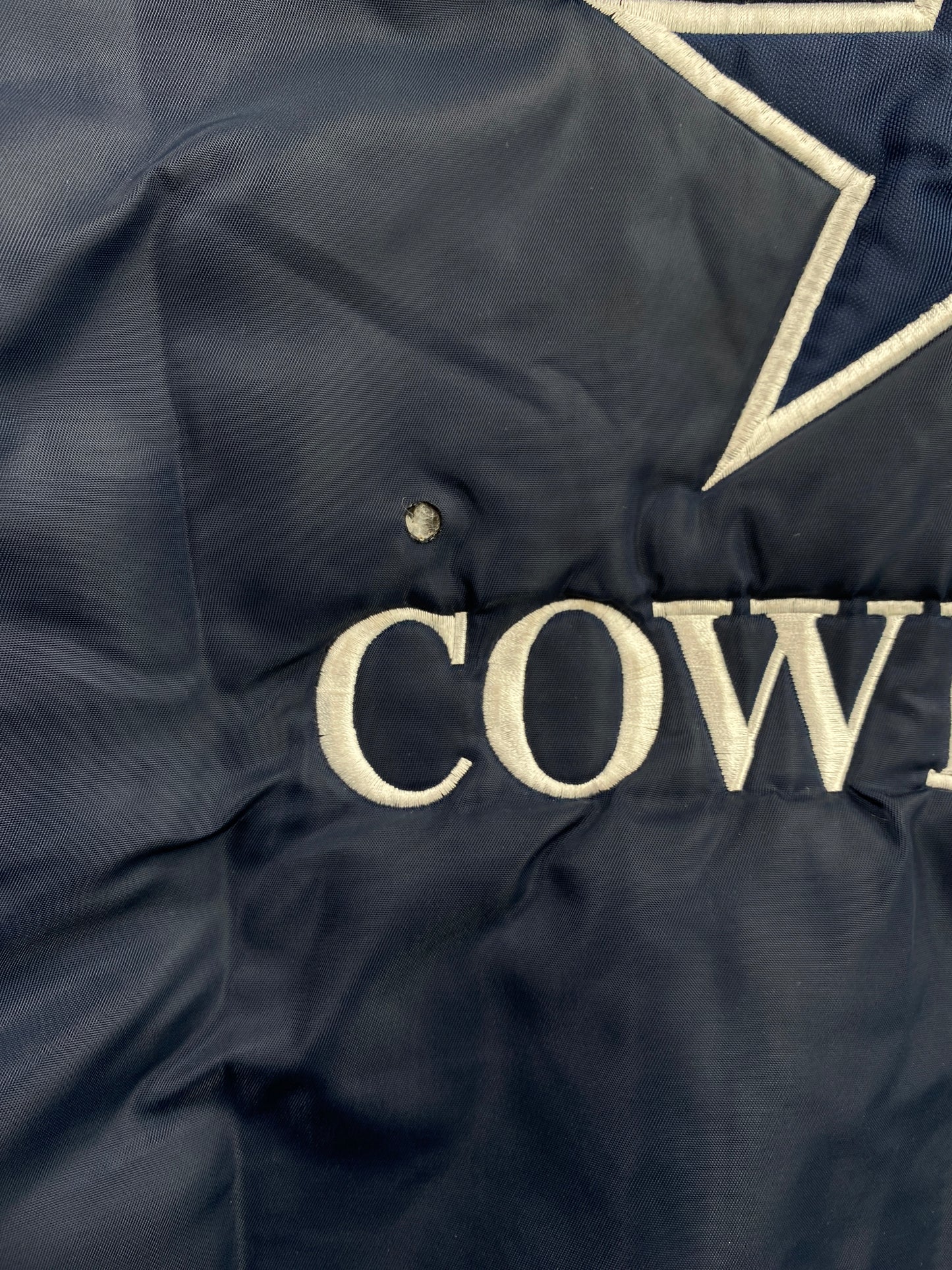 Vintage COWBOYS Size No tag (Approx.L) NFL Nylon MA-1 Jacket / G5771N