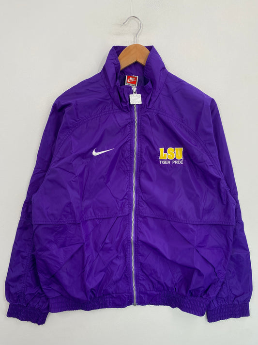 90’s NIKE X LSU Size M Vintage College Nylon Jacket / G5775N