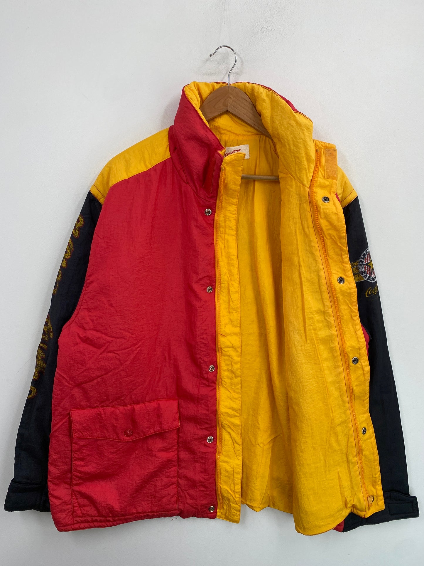 1987 COCA COLA Size L Padded Nylon Jacket / G5779N