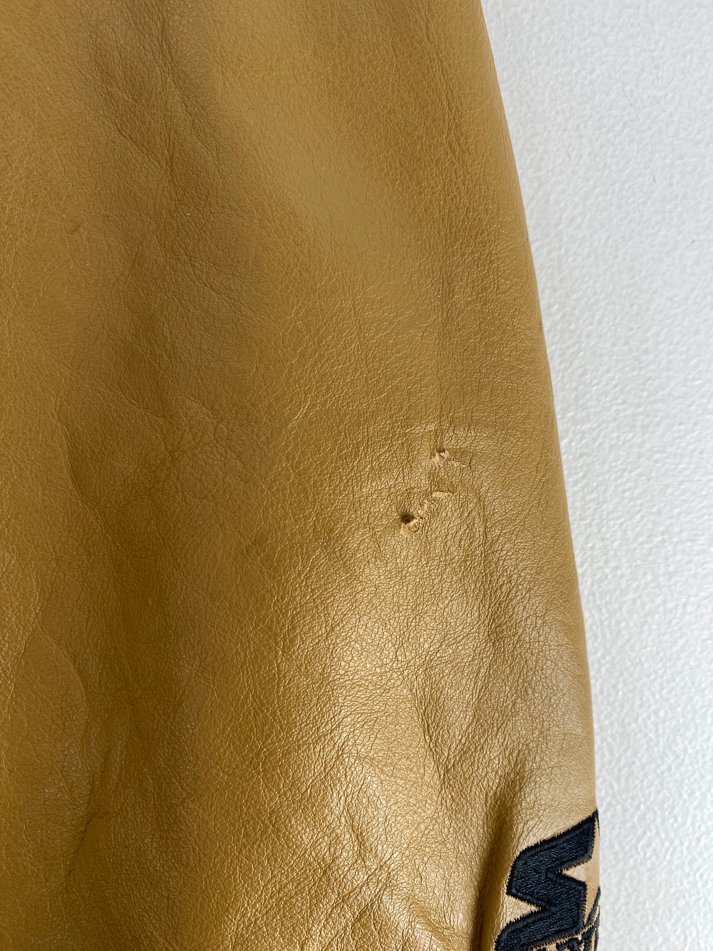 90’s STARTER x PITTSBURGH PENGUINS Size XL Wool x Leather Jacket / G5027J