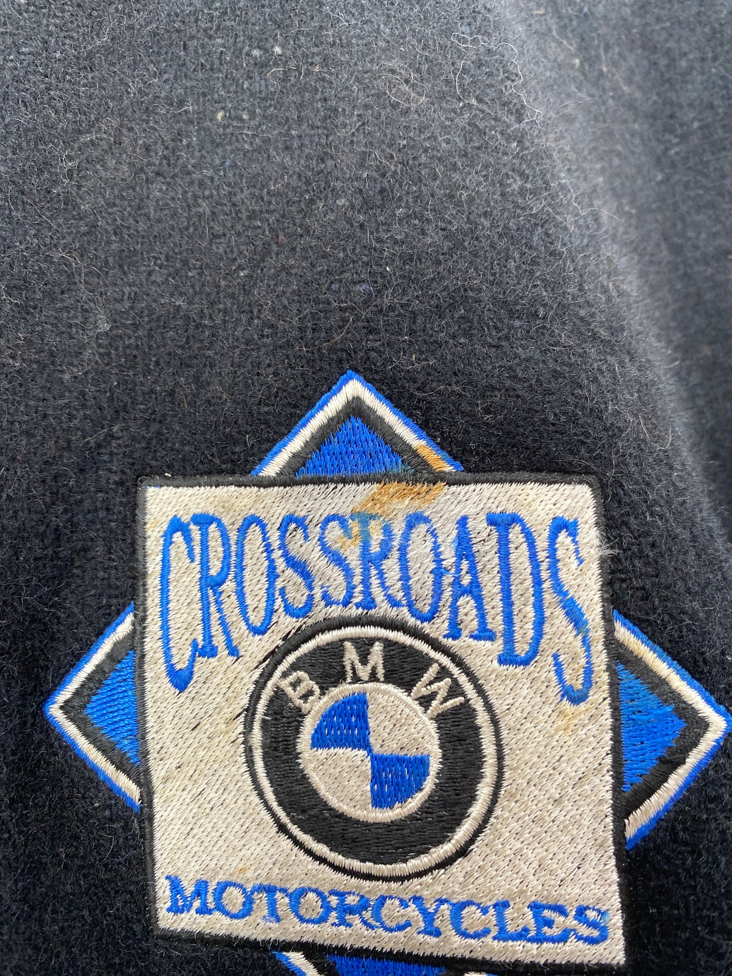 90’s BMW Size L Button Down Wool x Leather Jacket / G4906J