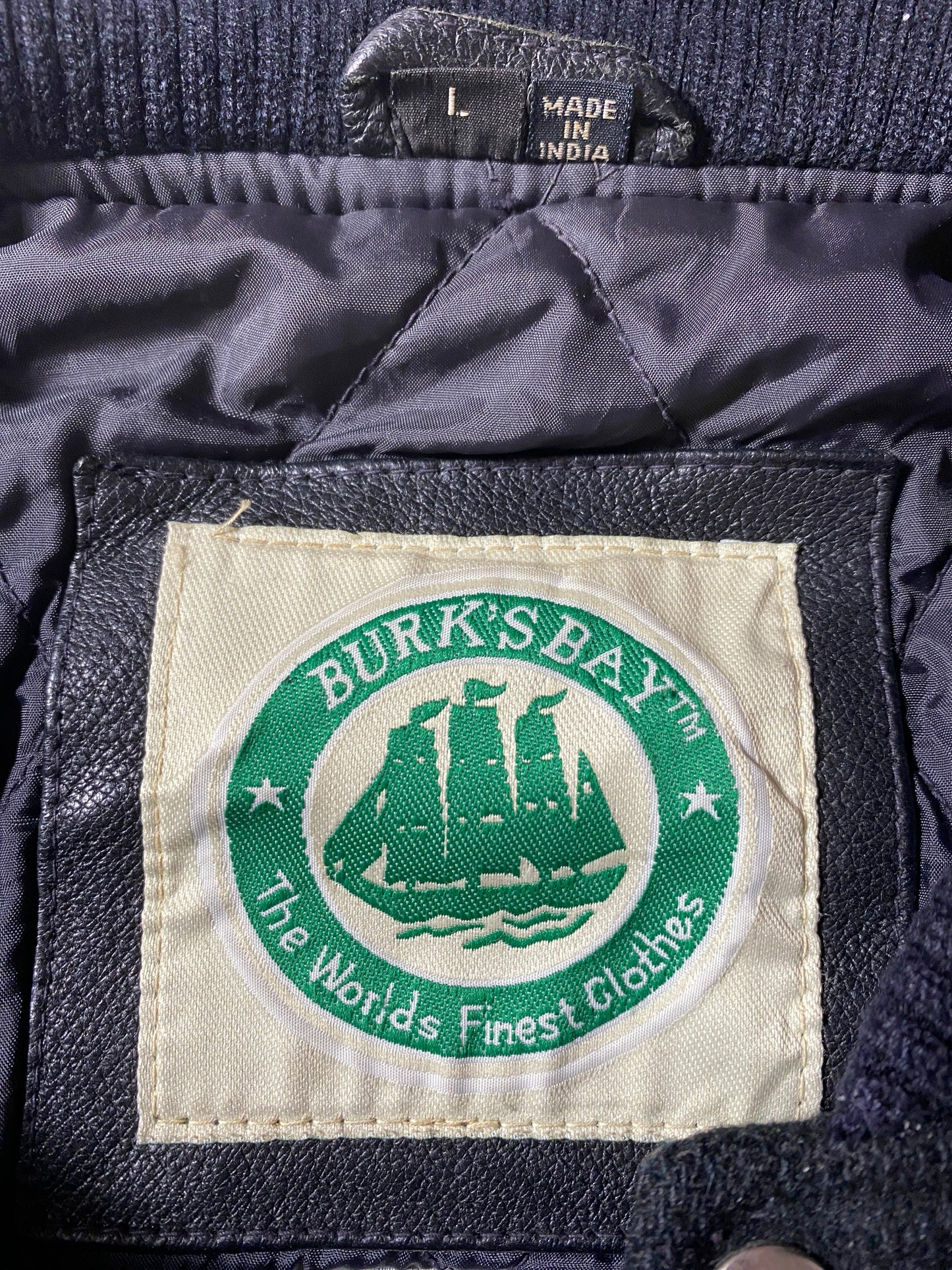 90’s BMW Size L Button Down Wool x Leather Jacket / G4906J