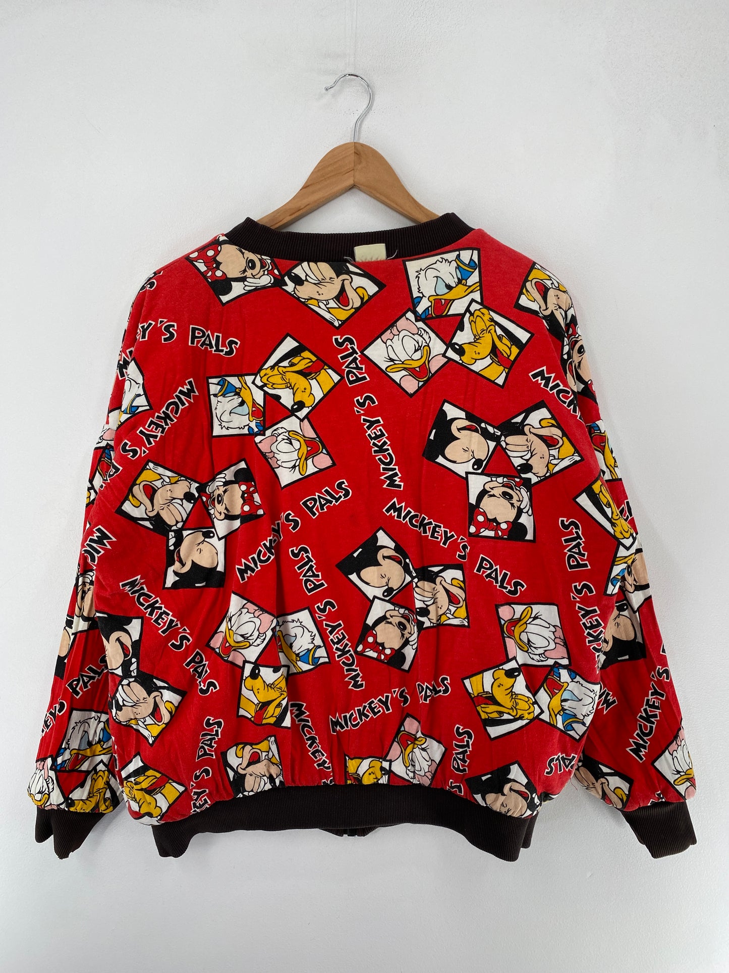 90’s DISNEY Size No Tag Approx.M Reversible Sweat Jacket / F6720J