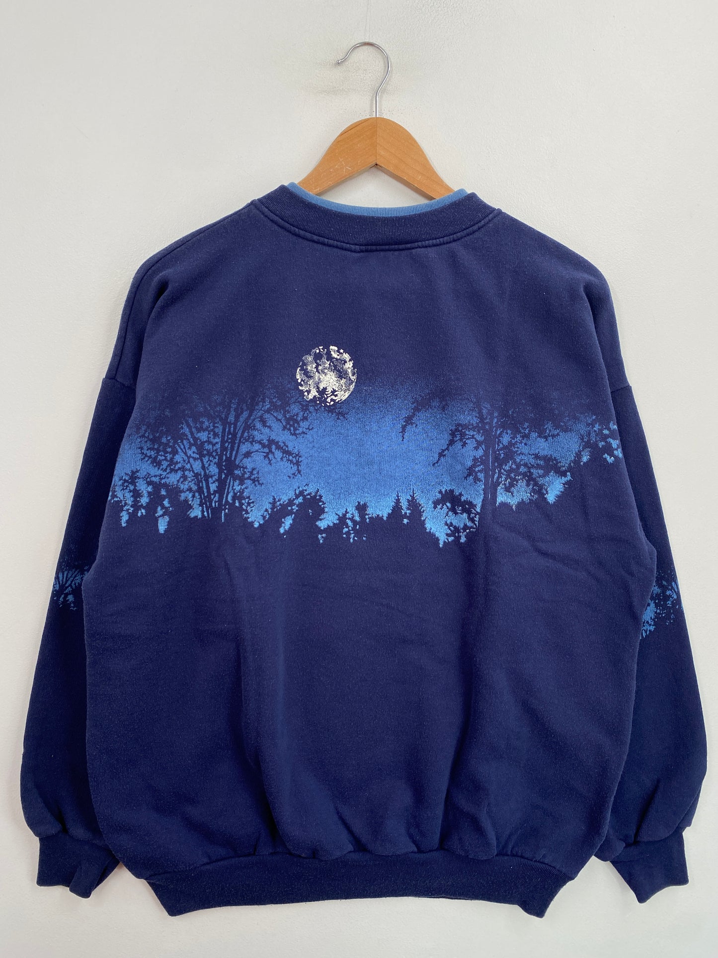 90's WOLVES Made in USA Size XL Vintage Animal Sweat-Shirt / G5851S