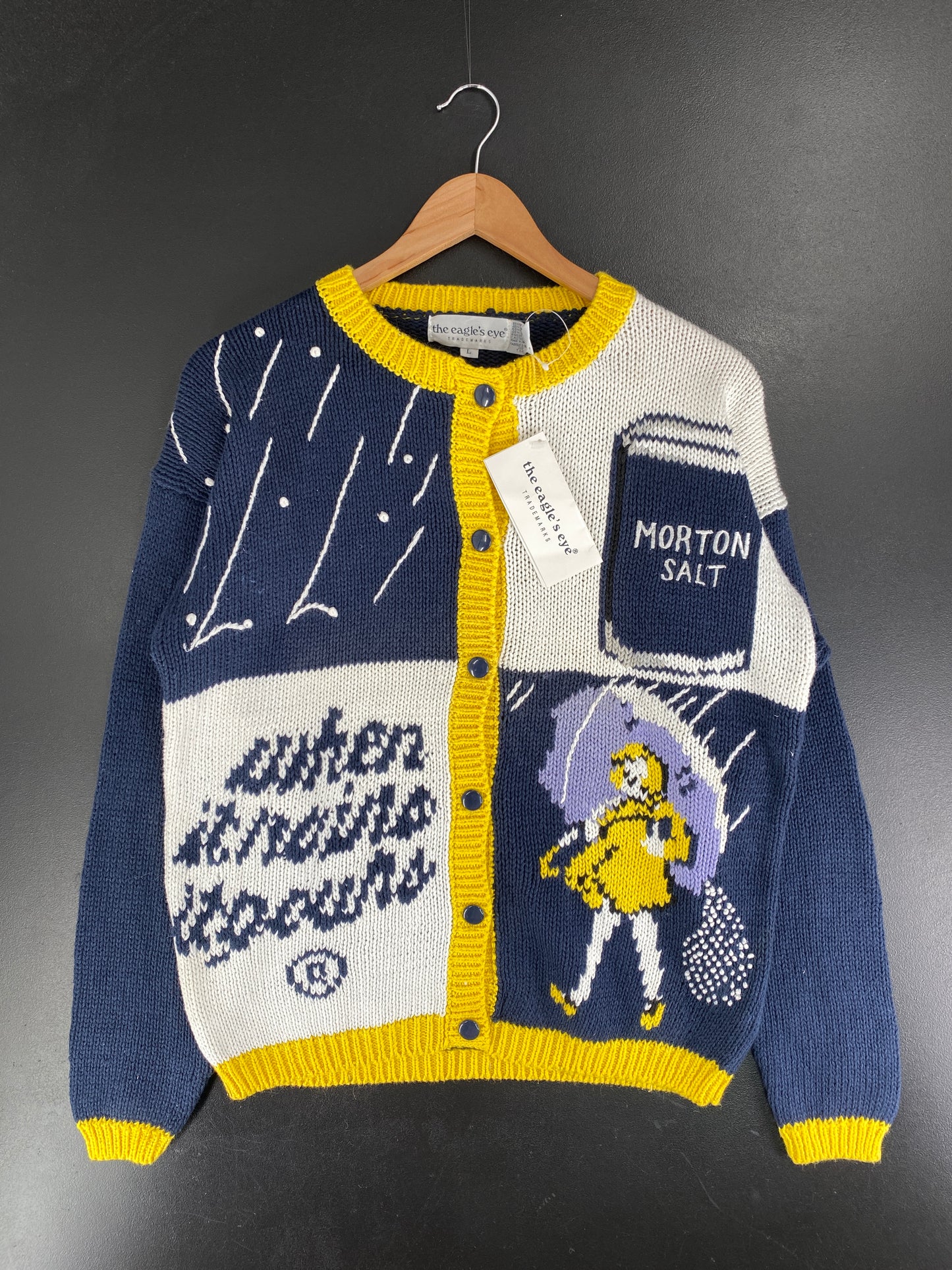 Vintage DEAD STOCK MORTON SALT Size L Knit Sweater / F6768K