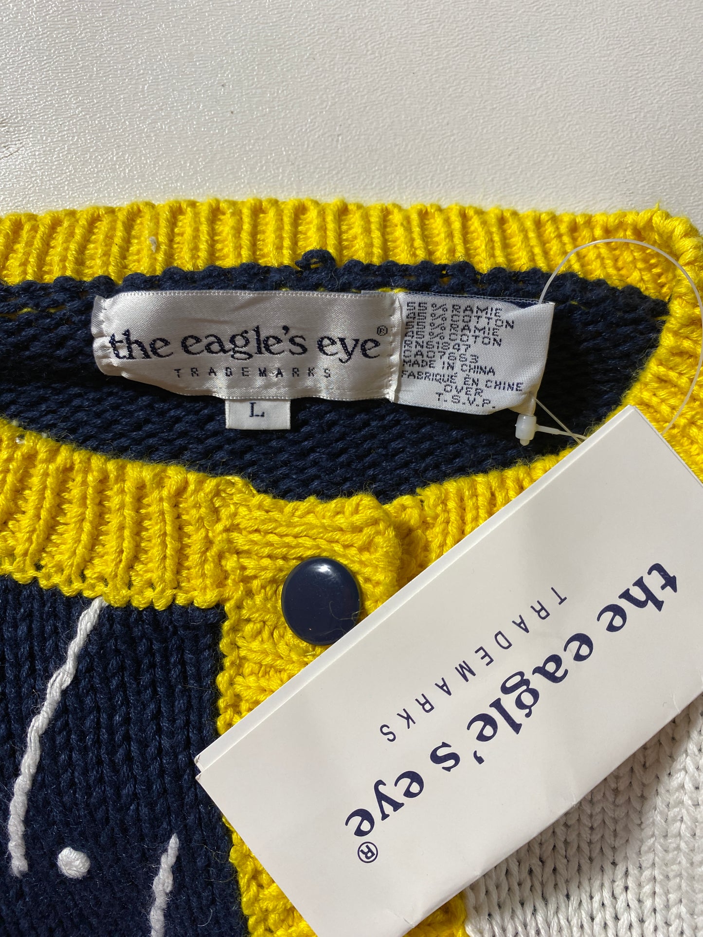 Vintage DEAD STOCK MORTON SALT Size L Knit Sweater / F6768K