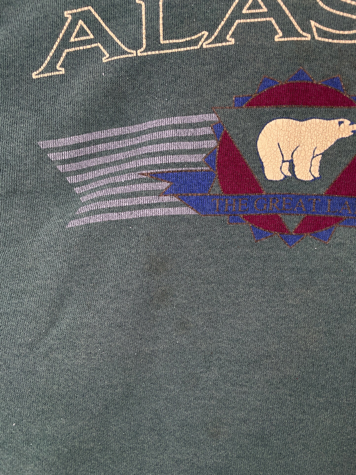Vintage ALASKA Size No Tag (Approx.XL) Sweat-shirt / G5565S