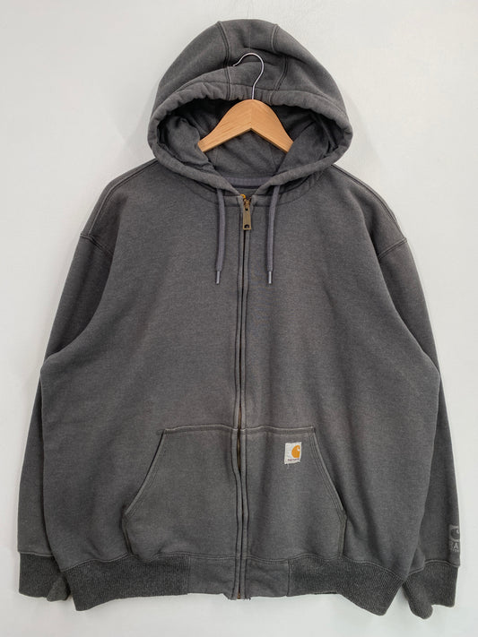 Vintage CARHARTT Size XL Zip Up Hoodie Sweat-Shirt / G5941S