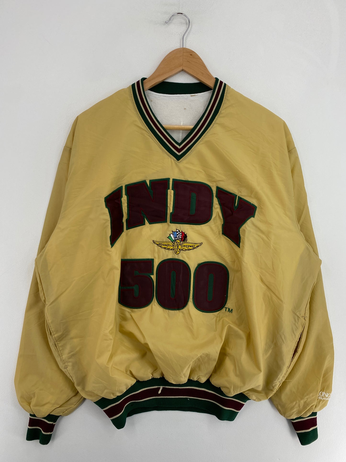 Vintage INDY 500 Size No tag (Approx.L) Racing Nylon Jacket / G2067N