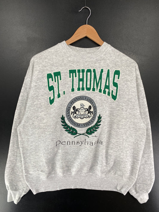1992 ST. THOMAS Size XL Vintage College Sweat-shirt / G5963S