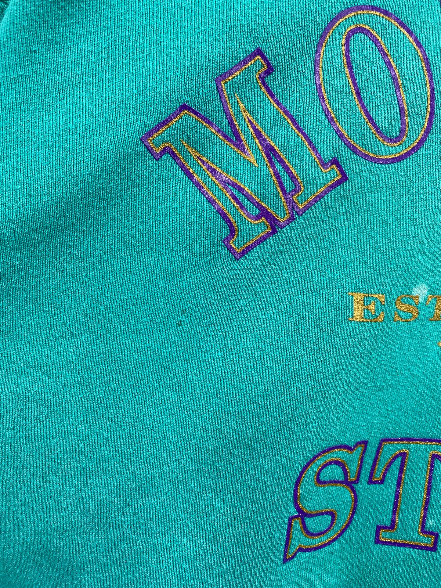 90’s MONTANA STATE Size No Tag (Approx.L) College Sweat-shirt / G5968S