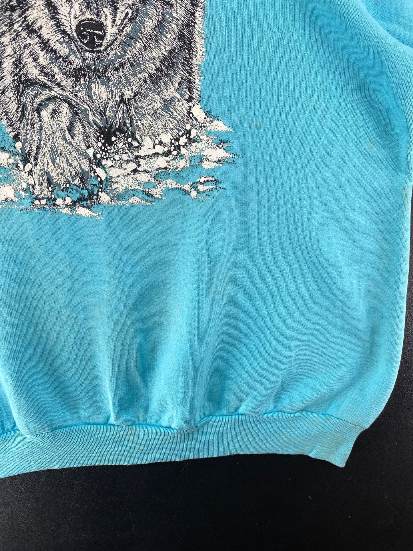90's WOLF Size XXL Vintage Animal Sweat-Shirt / G6002S