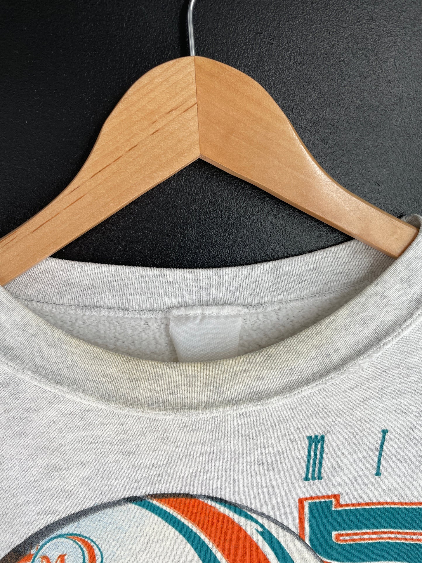 90’s MIAMI DOLPHINS Size Approx.XL NFL Sweat-shirt / F1179S