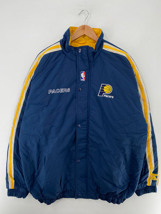 90’s STARTER x PACERS Size XL NBA Padded Nylon Jacket / G4803J