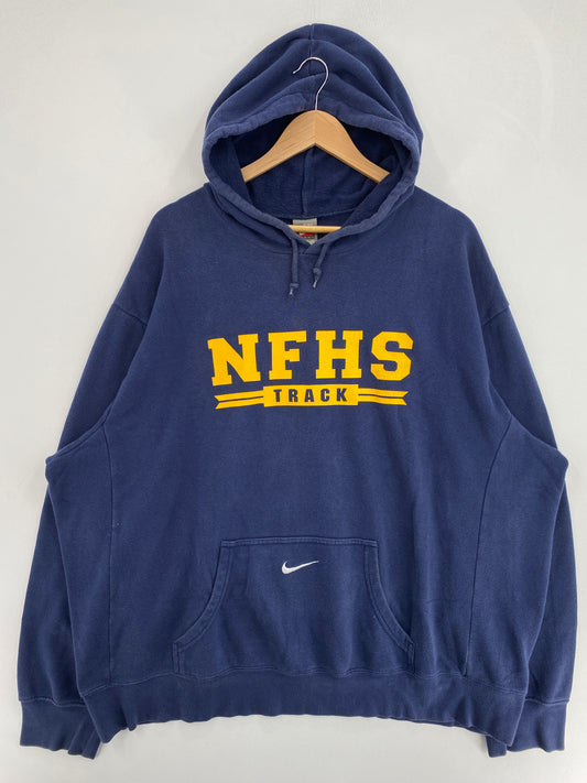 00' NIKE x NFHS TRUCK Size XXL Vintage College Hoodie Sweat Shirt / G2146S