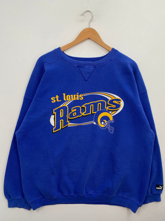 00' ST. LOUIS RAMS Size XXL Vintage NFL Sweatshirt / G6060S