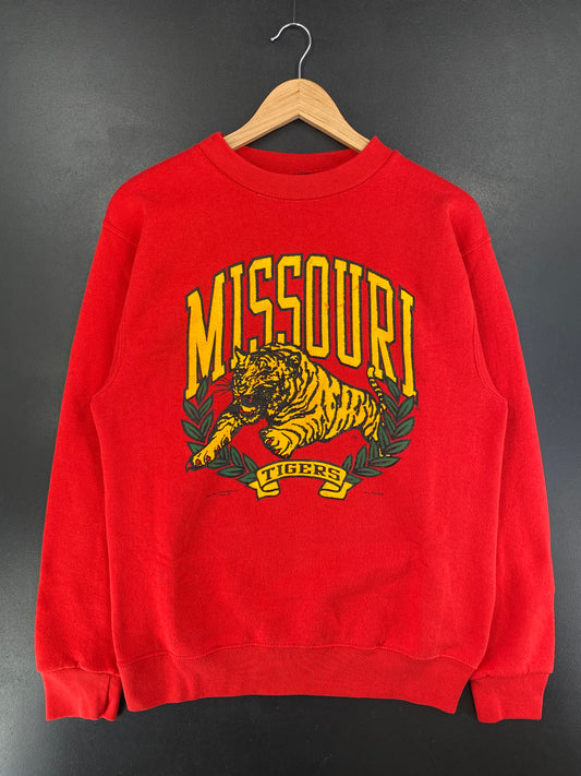 1989 MISSOURI TIGERS Made in USA Size L Vintage College Sweat-shirt / G2181S