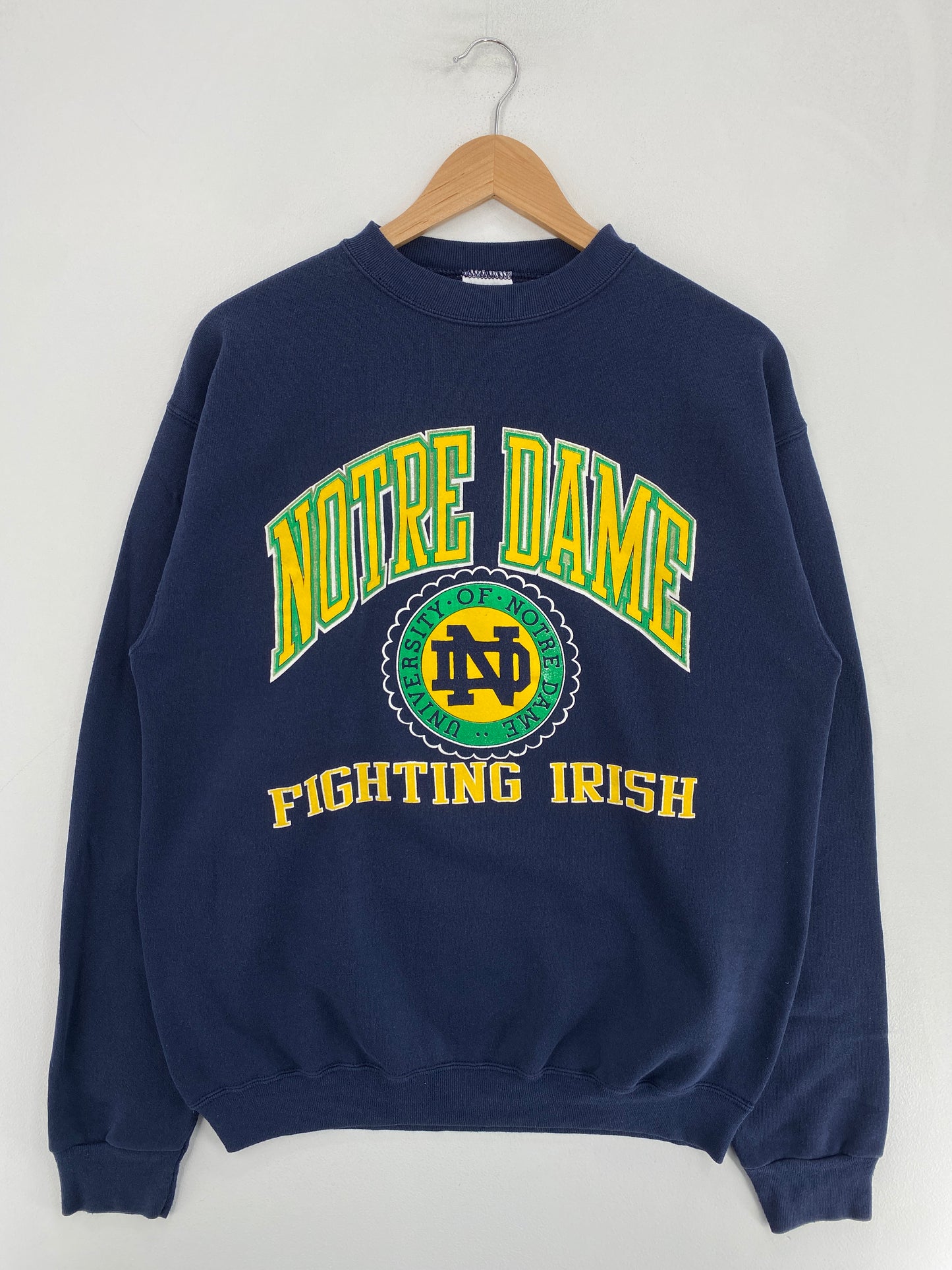 90's NOTRE DAME Made in USA Size L Vintage College Sweat-Shirt / G5534S