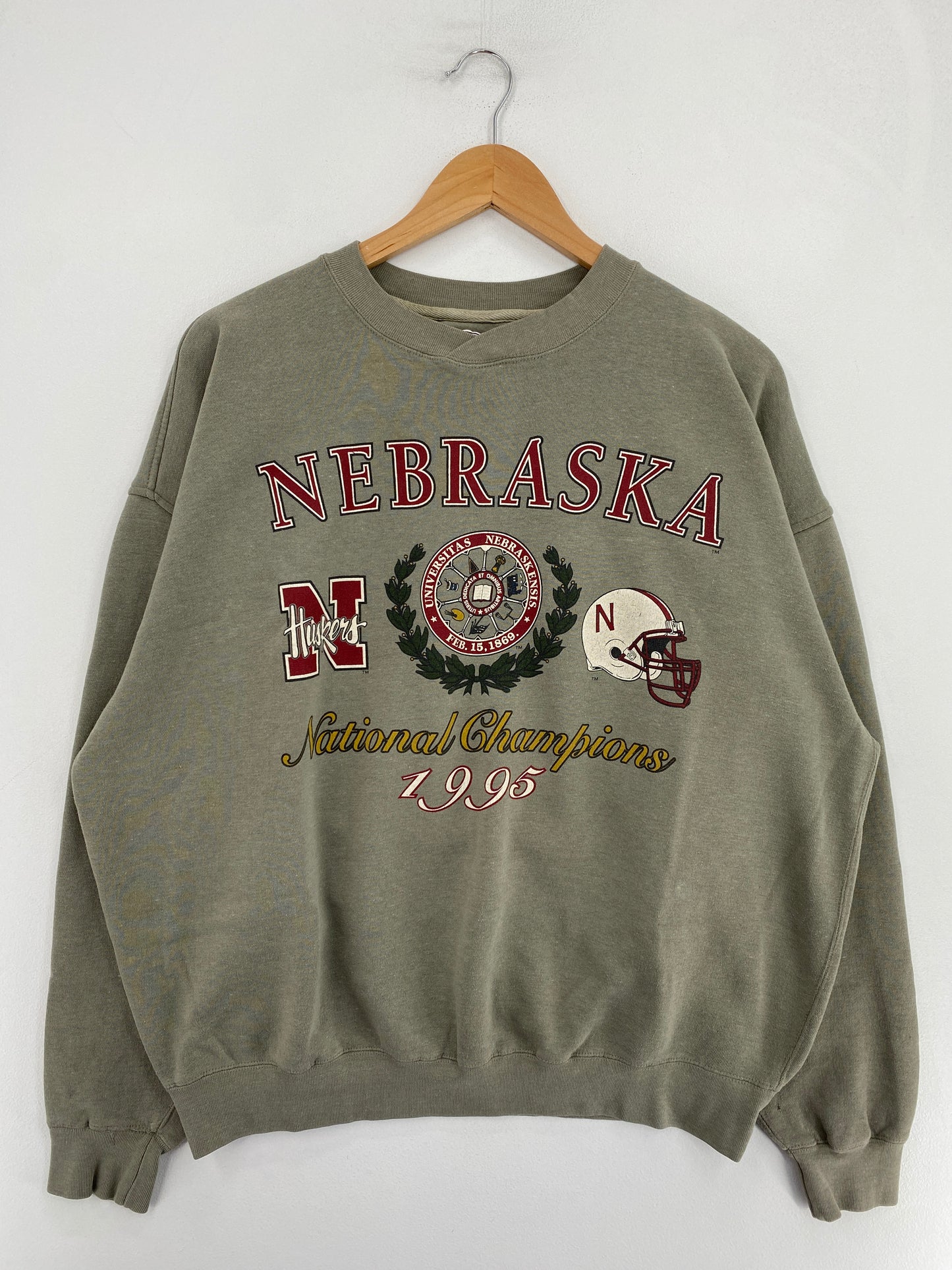 Vintage NEBRASKA HUSKERS Size XL College Sweat-Shirt / G2230S