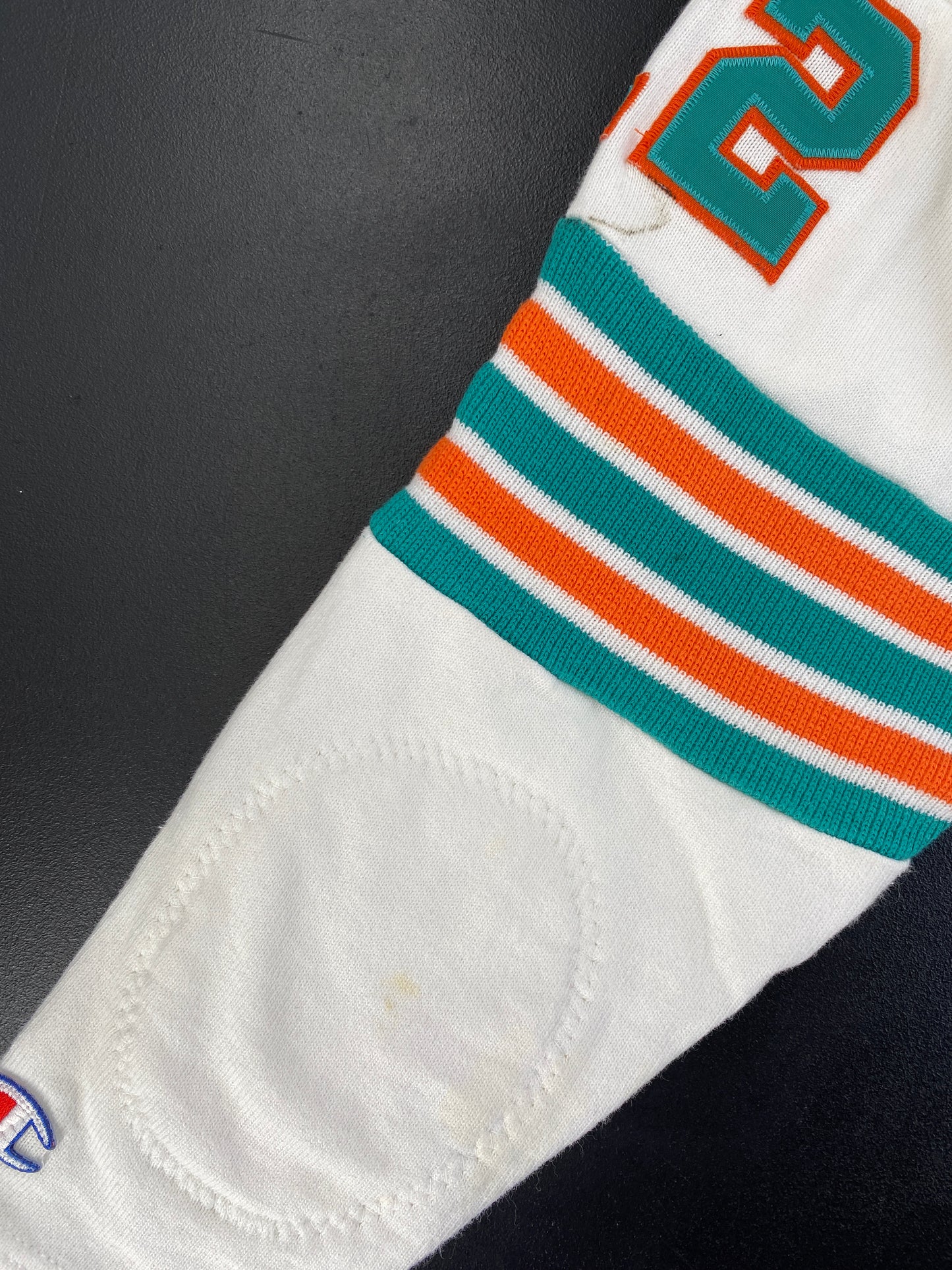 90’s Champion x MIAMI DOLPHINS Made in USA Size L Vintage NFL Cotton Game-Shirt / G2239S