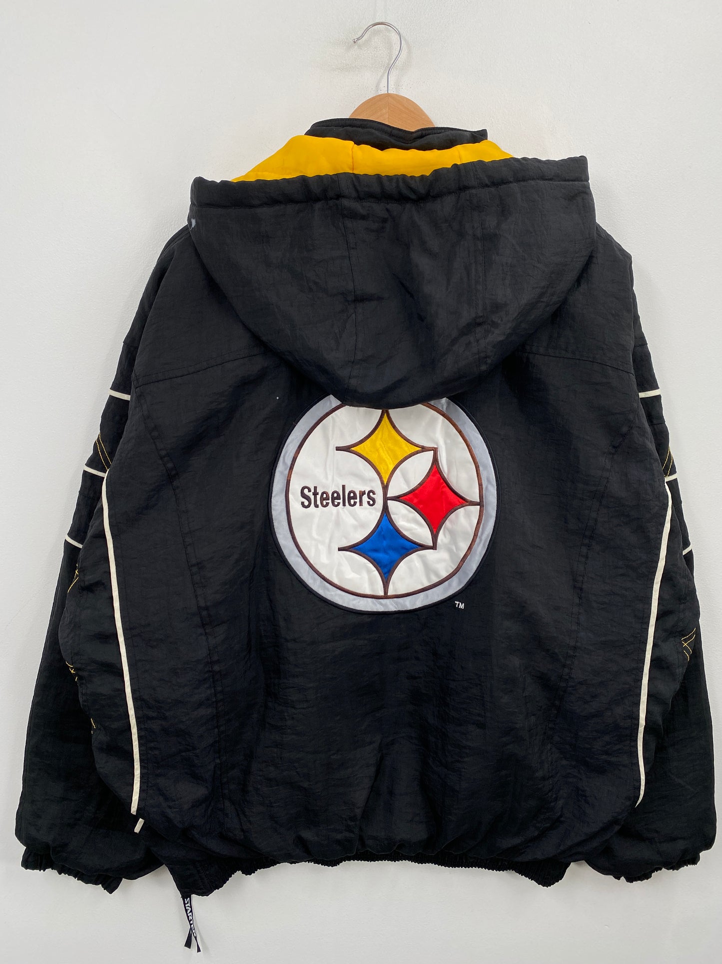 90’s STARTER x PITTSBURGH STEELERS  Size XL NFL Padded Nylon Jacket / G6077N
