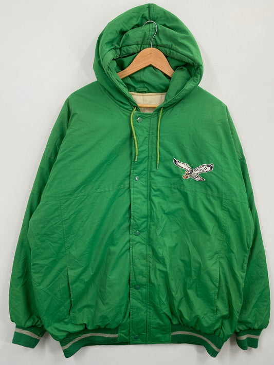 Early 90’s STARTER x PHILADELPHIA EAGLES Size XL NFL Padded Nylon Jacket / G6078N