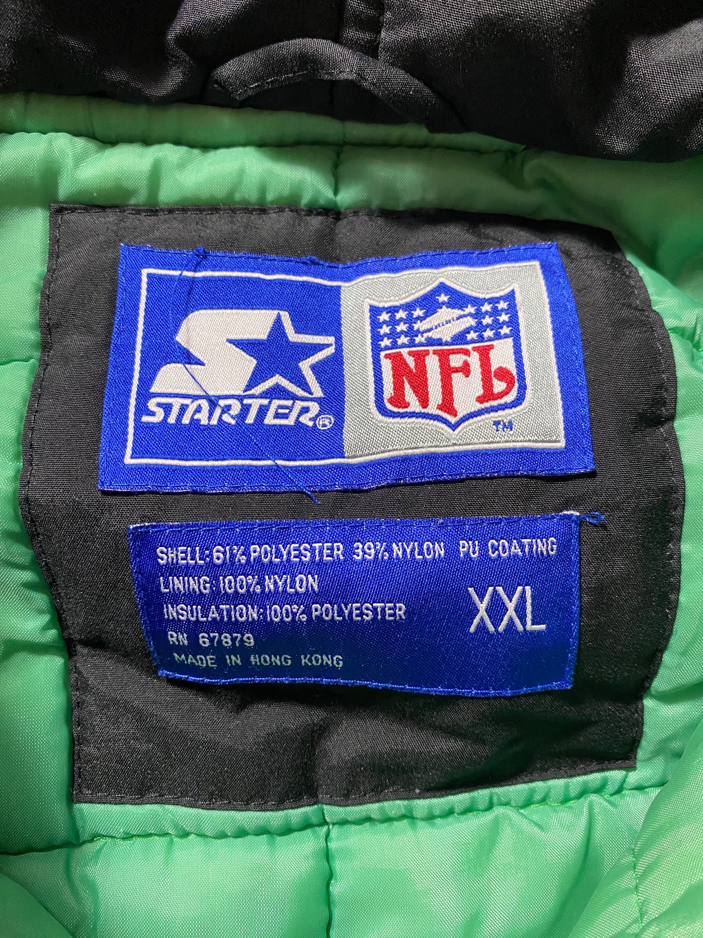 90’s STARTER x PHILADELPHIA EAGLES Size XXL NFL Padded Nylon Jacket / G6079N