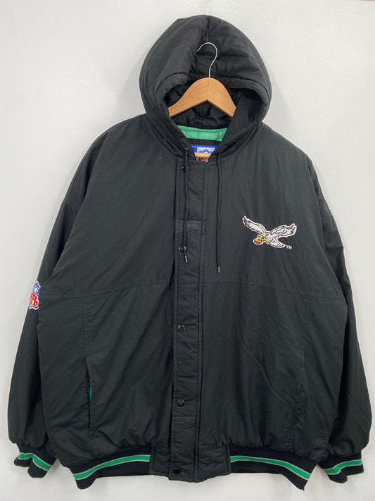 90’s STARTER x PHILADELPHIA EAGLES Size XXL NFL Padded Nylon Jacket / G6079N