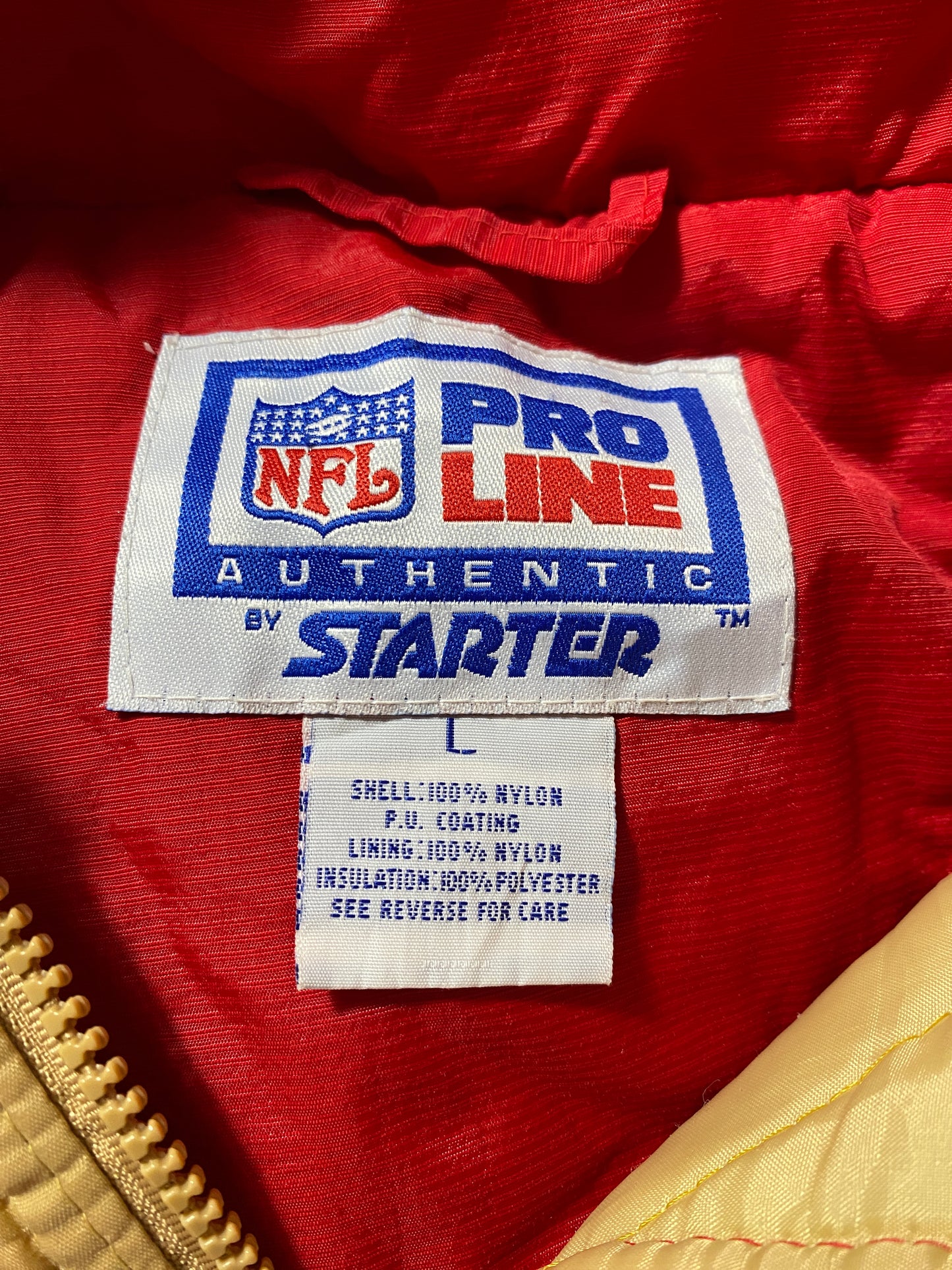 90’s STARTER x SAN FRANCISCO 49ERS Size Boys L NFL Padded Nylon Jacket / G6080N