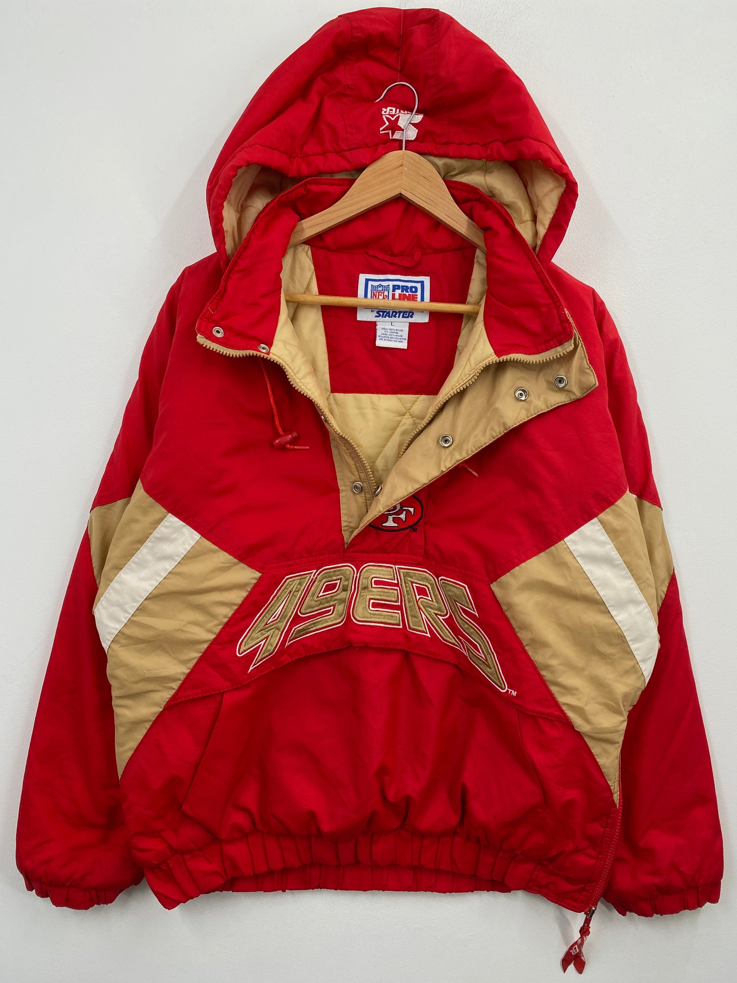 90’s STARTER x SAN FRANCISCO 49ERS Size Boys L NFL Padded Nylon Jacket / G6080N