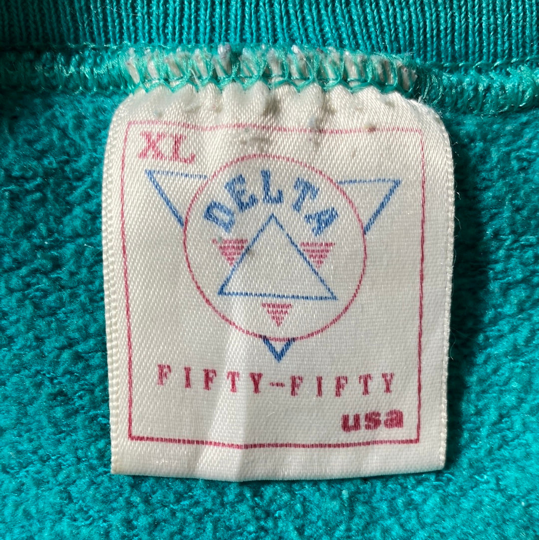 90's DEER Made in USA Size XL Animal Sweatshirt / G7362S